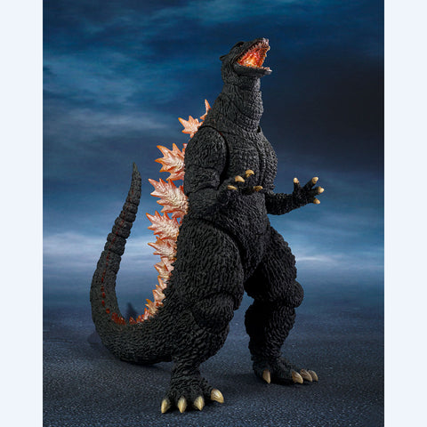 S.H.MonsterArts Figure Godzilla (2004) Heat Ray Ver. VS New Gotengo