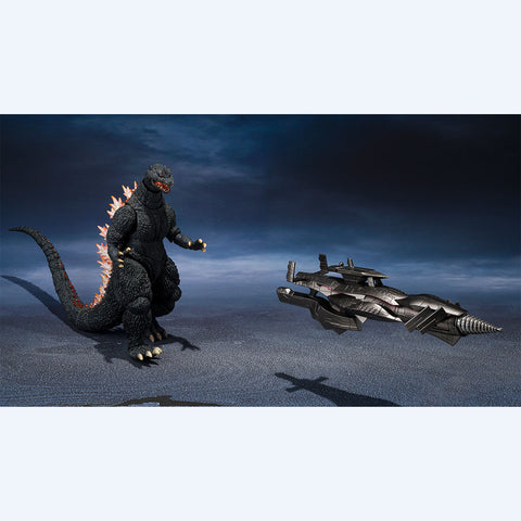 S.H.MonsterArts Figure Godzilla (2004) Heat Ray Ver. VS New Gotengo