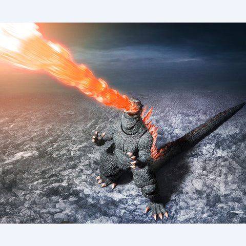 S.H.MonsterArts Figure Godzilla (2004) Heat Ray Ver. VS New Gotengo