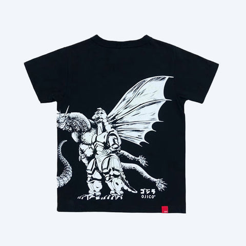 Godzilla OJICO Glow T-Shirt Monsters Black Youth