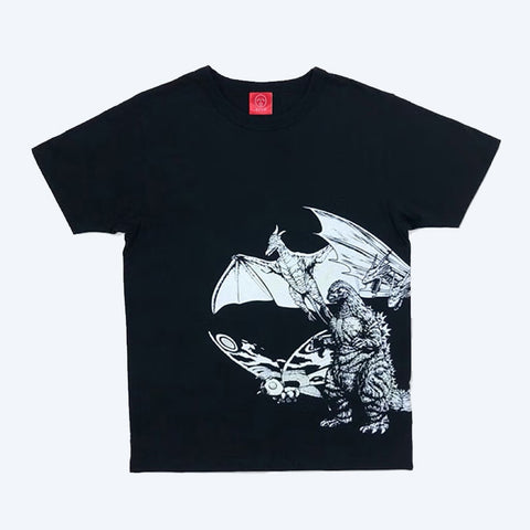 Godzilla｜OJICO Glow T-Shirt Monsters Black