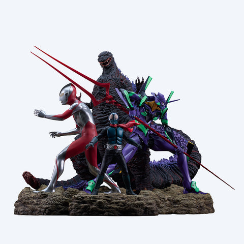 Shin Japan Heroes Universe Statue Set of Four