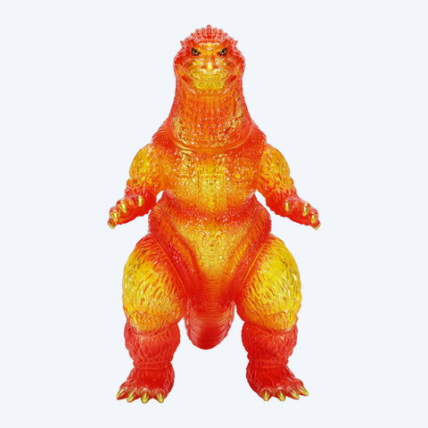 BIG Retro Sofubi Series Godzilla (1995) Burning Clear Ver. Figure