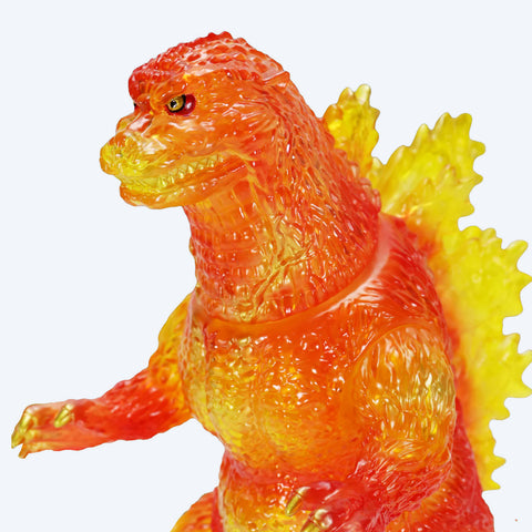 BIG Retro Sofubi Series Godzilla (1995) Burning Clear Ver. Figure