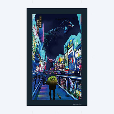 Neon Ukiyo-e Godzilla: Osaka (Fabric board)