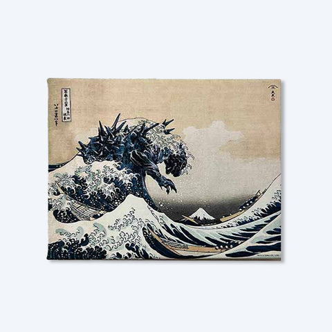 Godzilla Ukiyo-e: The Great Wave off Kanagawa Fabric Board (Small Ver.)