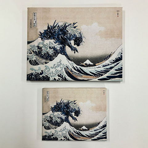 Godzilla Ukiyo-e: The Great Wave off Kanagawa Fabric Board (Small Ver.)