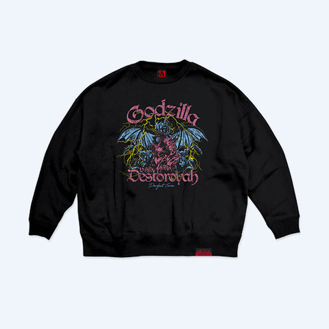 Godzilla vs. Destoroyah 30th Anniversary Scene Illustration Sweatshirt 3 (Godzilla & Destoroyah)