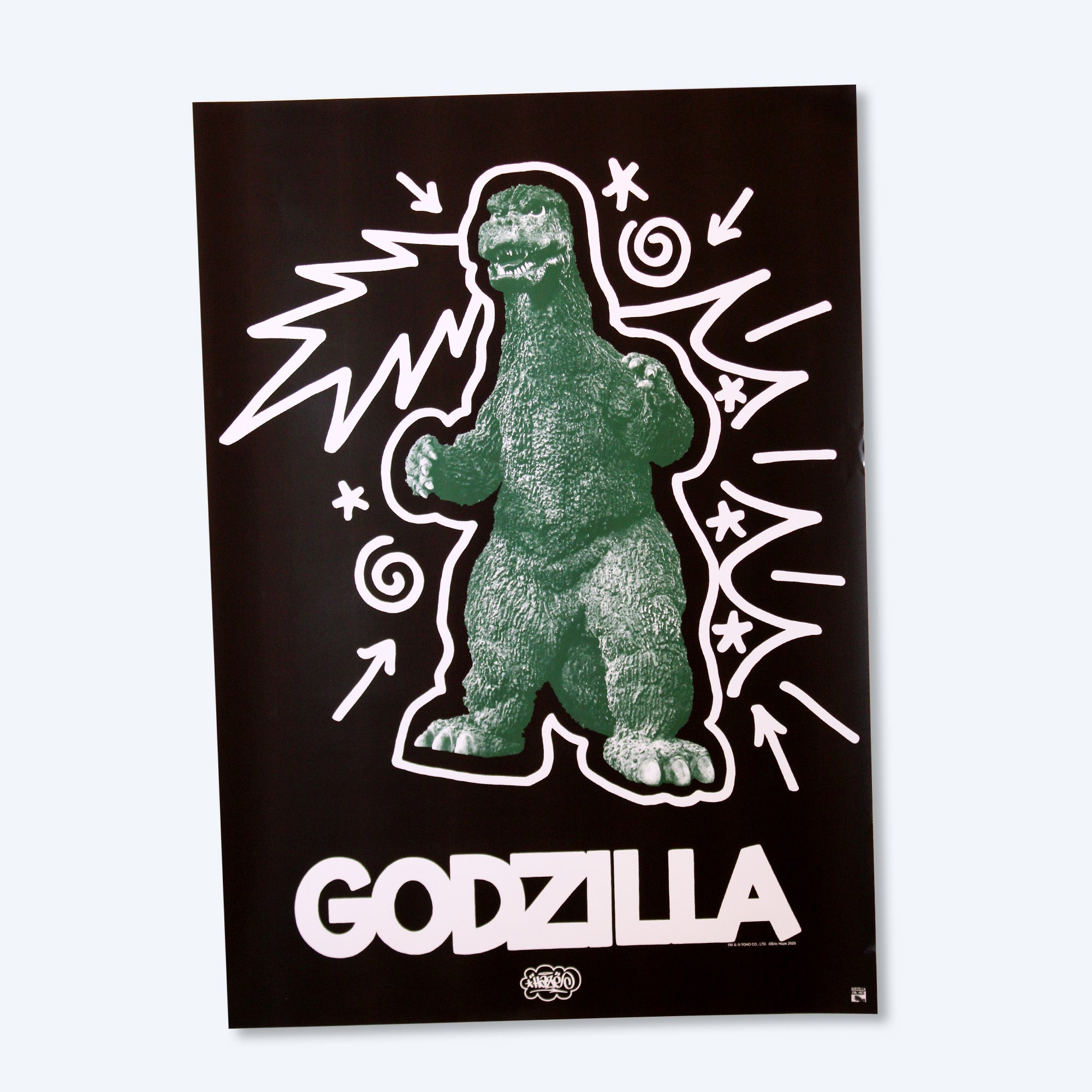 アート展限定ポスター ゴジラ エリックへイズ Godzilla the Art Eric Haze Godzilla 1975 Poster