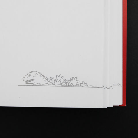 Godzilla the Art Ah Godzilla Unruled Notebook