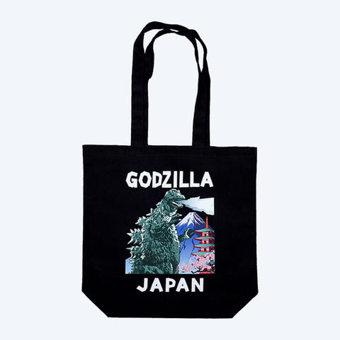 Godzilla Black Tote Bag