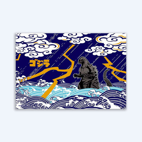Godzilla Japanese Style Jigsaw Puzzle