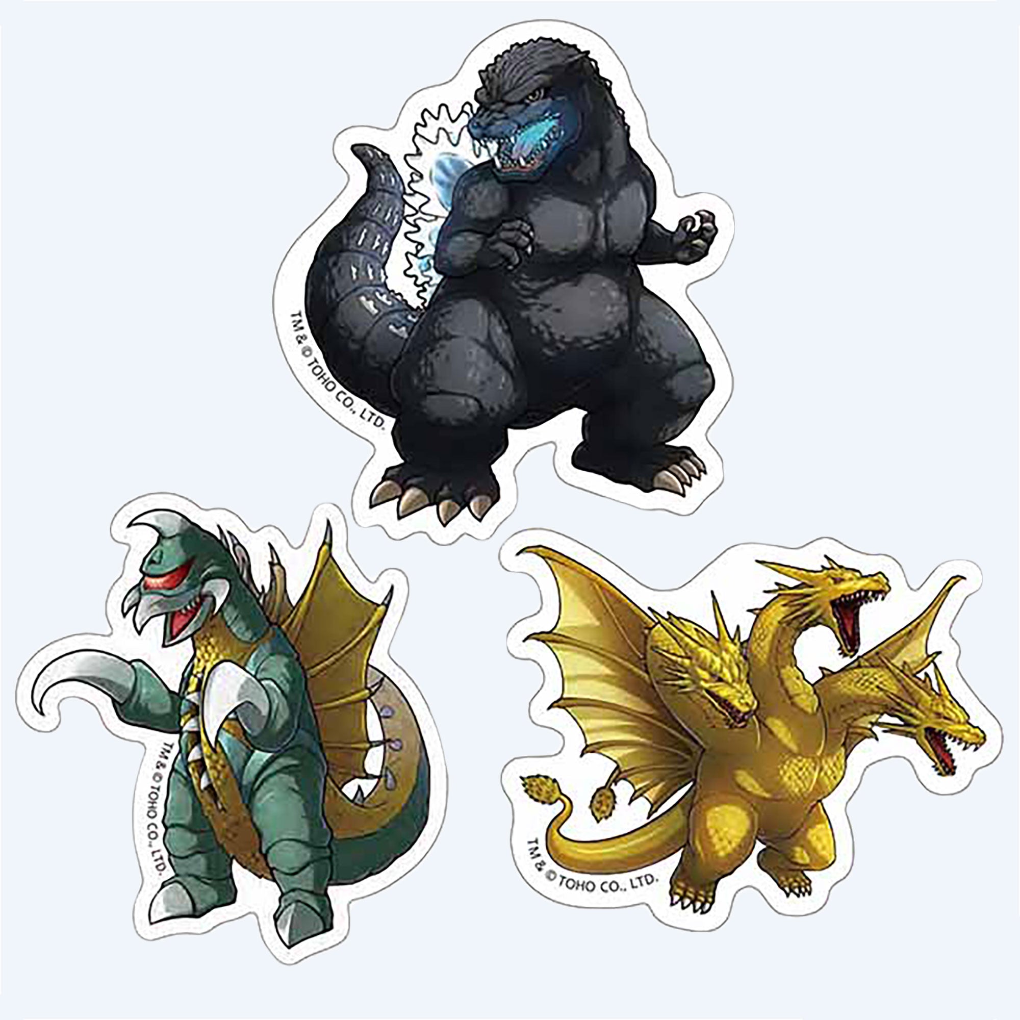 Godzilla Evolved Sticker Godzilla Sticker Set BE
