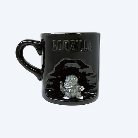 Godzilla Black Mug with Figure