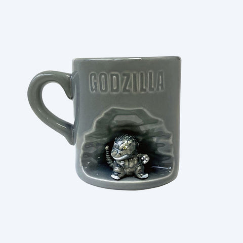 Godzilla Gray Mug with Figure