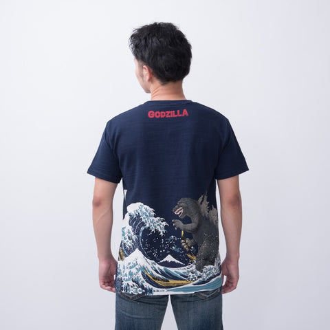 Godzilla and The Great Wave T-Shirt