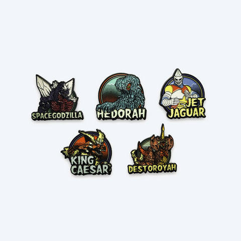 Godzilla Monsters Deluxe Enamel Pin Box Set