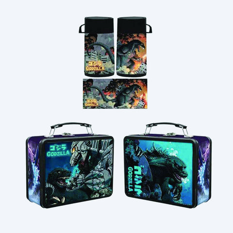 Tin Titans Godzilla Comic Lunch Box with Thermos