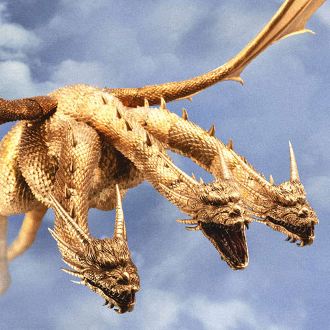HIYA Godzilla vs. King Ghidorah Exquisite Basic King Ghidorah PX Previews Exclusive Figure