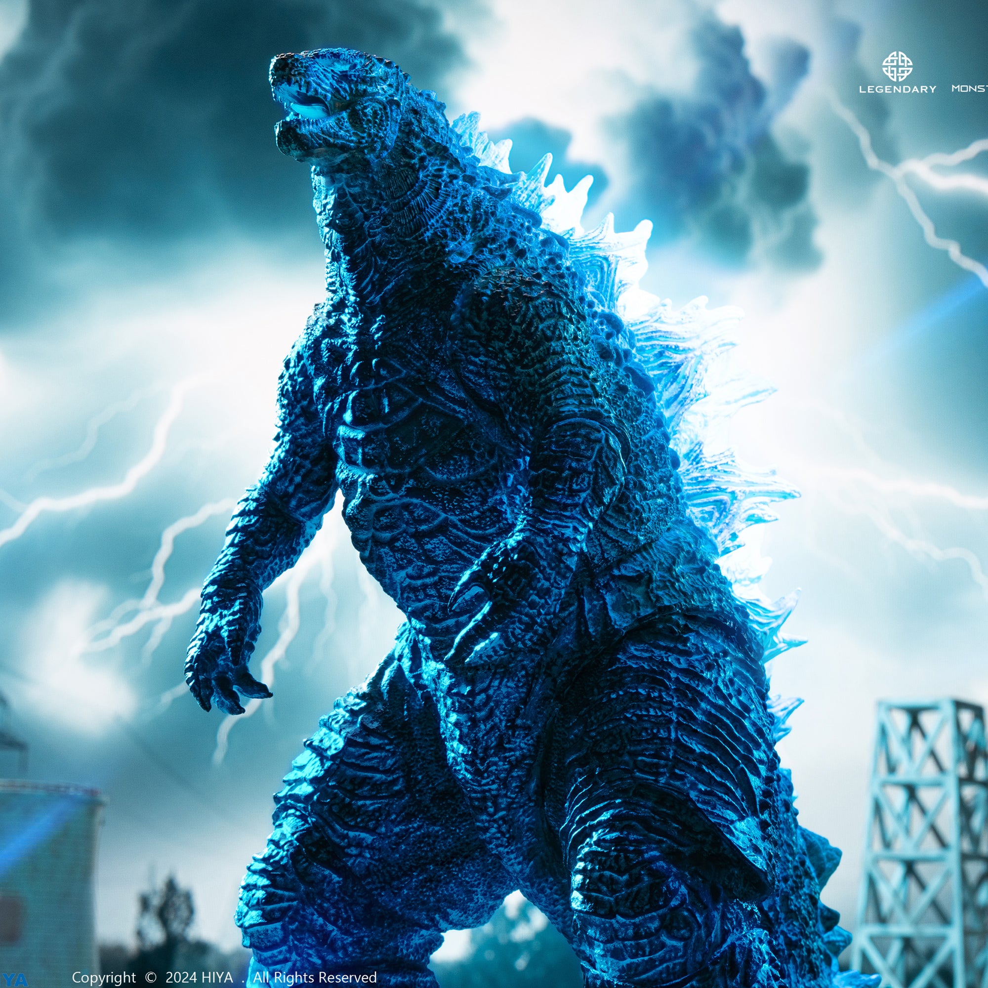 HIYA Godzilla x Kong: The New Empire Exquisite Basic Energized Godzilla PX  Previews Exclusive Figure