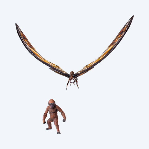 HIYA Exquisite Basic Series None Scale 14 Inch Godzilla x Kong The New Empire Mothra Premium Set Action Figure