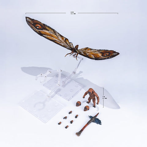 HIYA Exquisite Basic Series None Scale 14 Inch Godzilla x Kong The New Empire Mothra Premium Set Action Figure