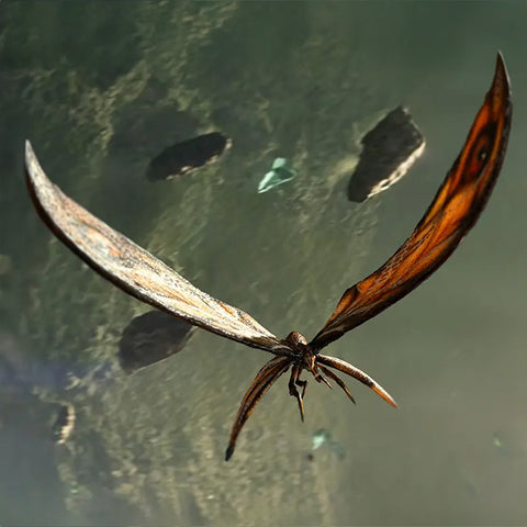 HIYA Exquisite Basic Series None Scale 14 Inch Godzilla x Kong The New Empire Mothra Premium Set Action Figure