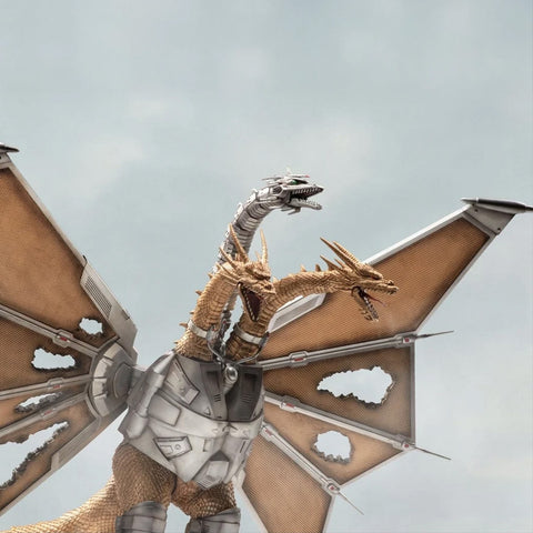 HIYA Mechanical King Ghidorah Battle Damaged Exquisite Basic Series Fig