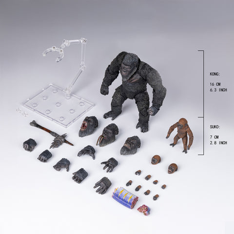 HIYA EXQ Basic Series Godzilla x Kong The New Empire Kong & Suko Set