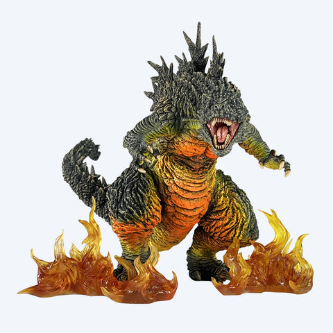 Godzilla Minus One First Form Odo Island Nightmare Version with Flaming Fire Effects 