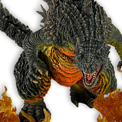 Godzilla Minus One First Form Odo Island Nightmare Version with Flaming Fire Effects 