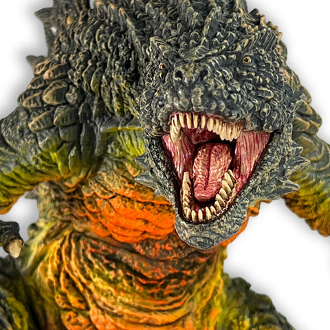 Godzilla Minus One First Form Odo Island Nightmare Version with Flaming Fire Effects 