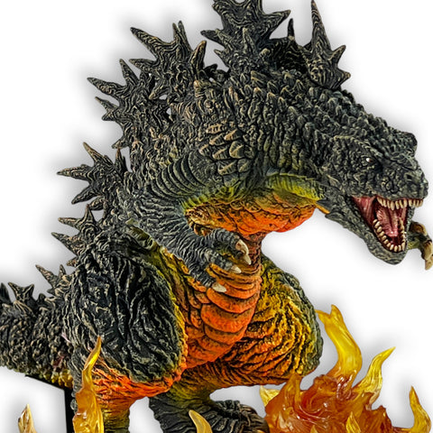 Godzilla Minus One First Form Odo Island Nightmare Version with Flaming Fire Effects 