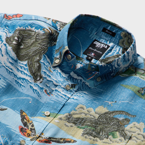 Reyn Spooner Los Angeles Dodgers Godzilla Aloha Shirt