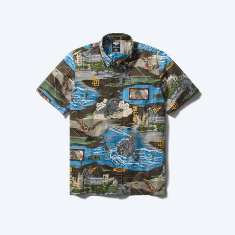 Reyn Spooner San Diego Padres Godzilla Aloha Shirt