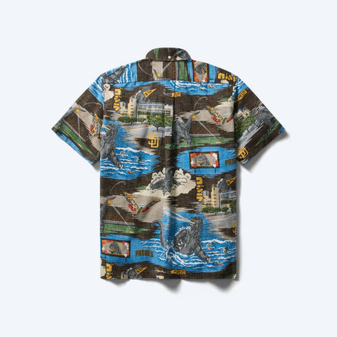 Reyn Spooner San Diego Padres Godzilla Aloha Shirt