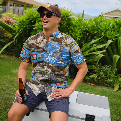 Reyn Spooner San Diego Padres Godzilla Aloha Shirt