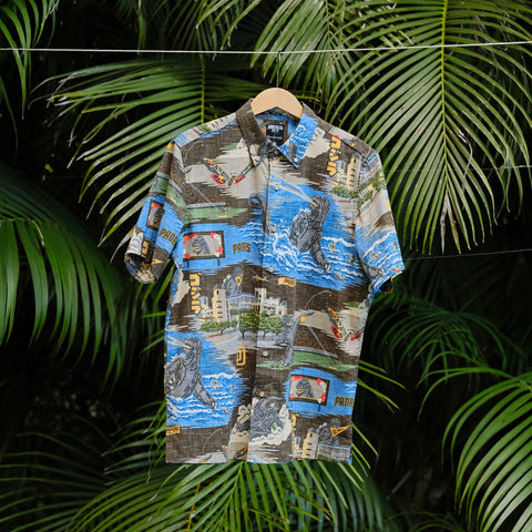 Reyn Spooner San Diego Padres Godzilla Aloha Shirt