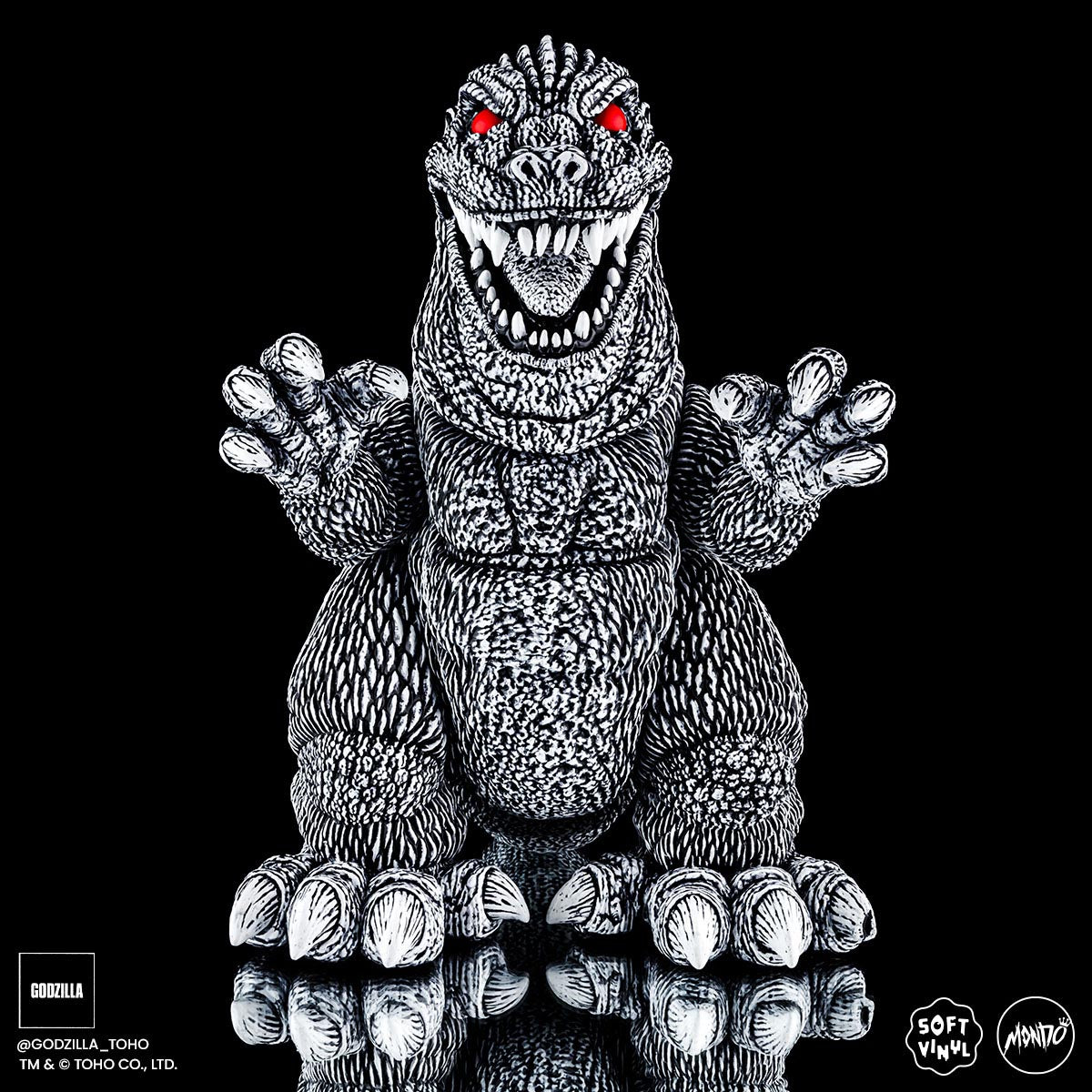 Mondo Vinyl Designer Figure by James Groman - Godzilla Pen and Ink Variant