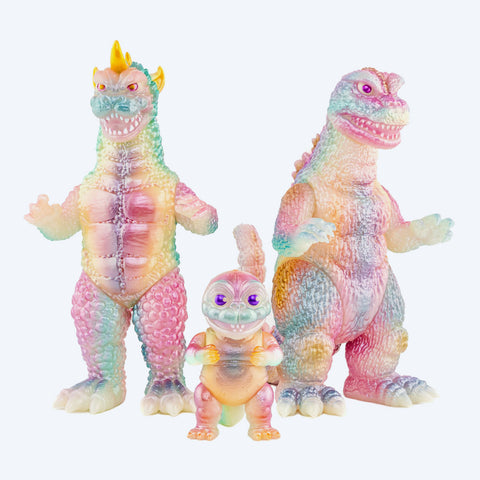 Mondo All Monsters Attack Soft Vinyl Figure Three Pack - Exclusive Spring Glow in the Dark Variant