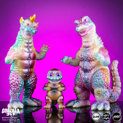 Mondo All Monsters Attack (1969) Soft Vinyl Figure 3 Pack - Spring Glow in the Dark Ver.