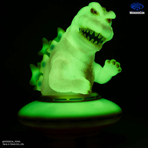 Godzilla UFO Vinyl Designer Figure by Octeel in Cherry Blossom