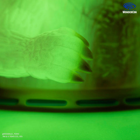 Godzilla UFO Vinyl Designer Figure by Octeel in Cherry Blossom