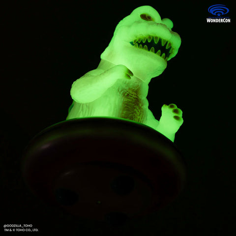 Godzilla UFO Vinyl Designer Figure by Octeel in Cherry Blossom