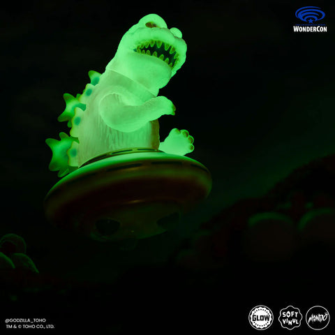 Godzilla UFO Vinyl Designer Figure by Octeel in Cherry Blossom