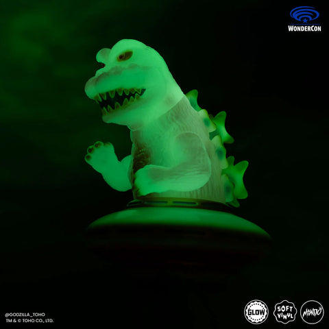 Godzilla UFO Vinyl Designer Figure by Octeel in Cherry Blossom