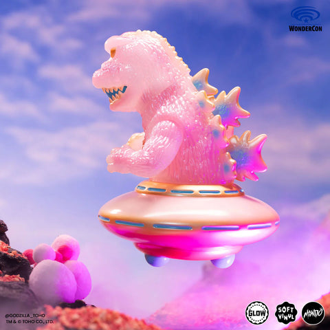 Godzilla UFO Vinyl Designer Figure by Octeel in Cherry Blossom