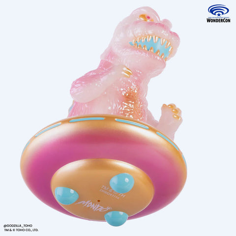 Godzilla UFO Vinyl Designer Figure by Octeel in Cherry Blossom