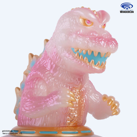 Godzilla UFO Vinyl Designer Figure by Octeel in Cherry Blossom