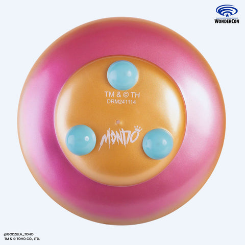 Godzilla UFO Vinyl Designer Figure by Octeel in Cherry Blossom